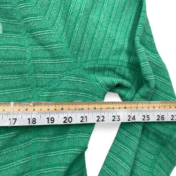 The North Face Green Striped Zip Terry Cloth Hoodie Sweatshirt Jacket Women's XL - Picture 4 of 8